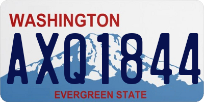 WA license plate AXQ1844