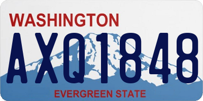 WA license plate AXQ1848