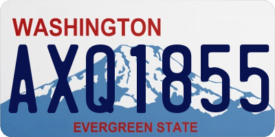 WA license plate AXQ1855