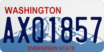 WA license plate AXQ1857