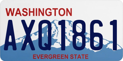 WA license plate AXQ1861