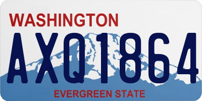 WA license plate AXQ1864