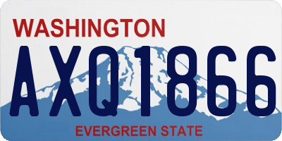WA license plate AXQ1866