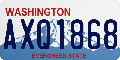 WA license plate AXQ1868