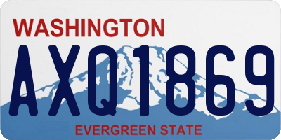 WA license plate AXQ1869