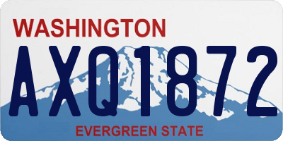 WA license plate AXQ1872