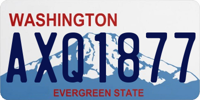 WA license plate AXQ1877