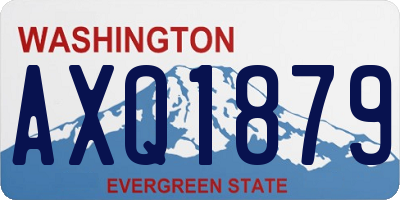 WA license plate AXQ1879