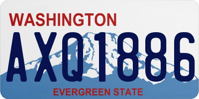 WA license plate AXQ1886
