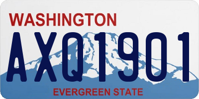 WA license plate AXQ1901