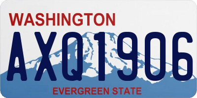 WA license plate AXQ1906