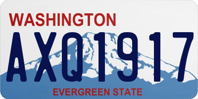 WA license plate AXQ1917