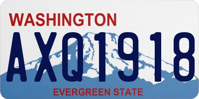 WA license plate AXQ1918