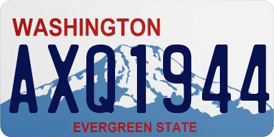 WA license plate AXQ1944