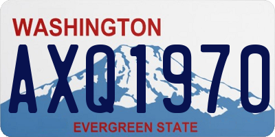 WA license plate AXQ1970