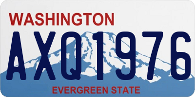 WA license plate AXQ1976
