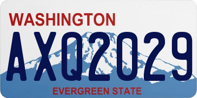 WA license plate AXQ2029