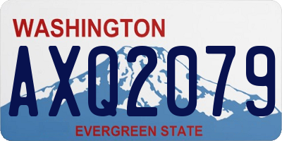 WA license plate AXQ2079