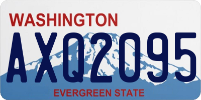 WA license plate AXQ2095