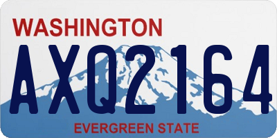 WA license plate AXQ2164