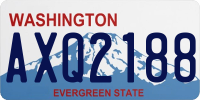 WA license plate AXQ2188