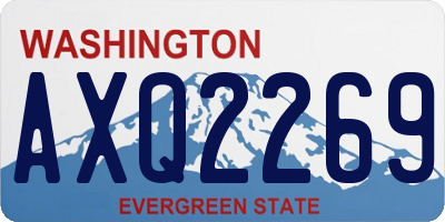 WA license plate AXQ2269