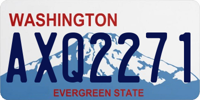 WA license plate AXQ2271