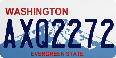 WA license plate AXQ2272
