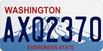 WA license plate AXQ2370