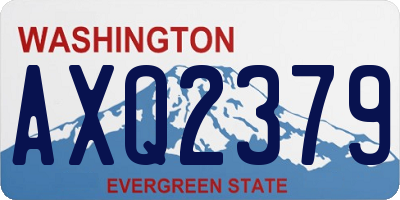 WA license plate AXQ2379
