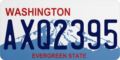 WA license plate AXQ2395