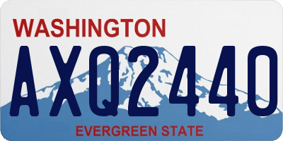 WA license plate AXQ2440