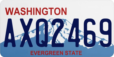 WA license plate AXQ2469