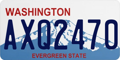 WA license plate AXQ2470