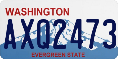 WA license plate AXQ2473