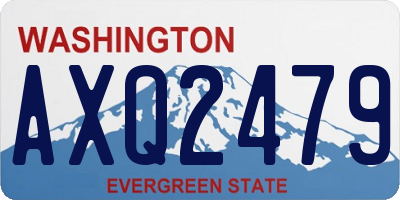 WA license plate AXQ2479