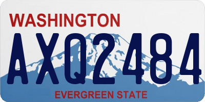WA license plate AXQ2484