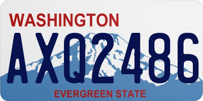 WA license plate AXQ2486