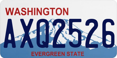 WA license plate AXQ2526