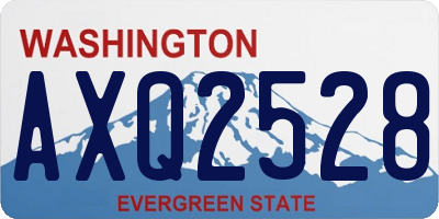WA license plate AXQ2528