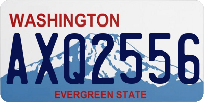 WA license plate AXQ2556