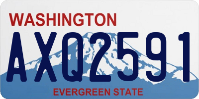 WA license plate AXQ2591