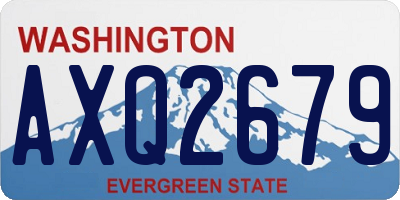 WA license plate AXQ2679