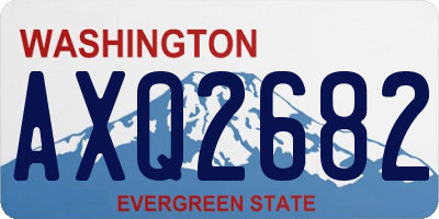 WA license plate AXQ2682