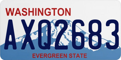 WA license plate AXQ2683