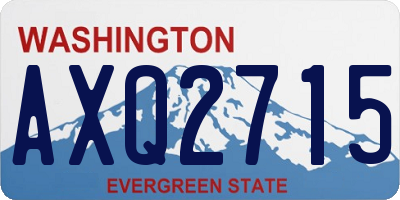 WA license plate AXQ2715