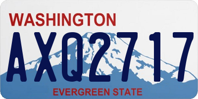 WA license plate AXQ2717