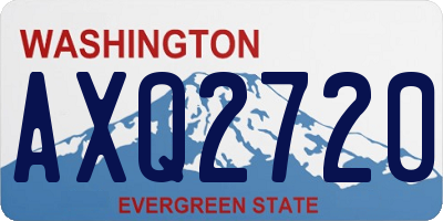 WA license plate AXQ2720