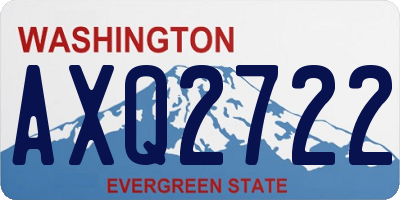 WA license plate AXQ2722