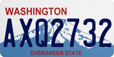 WA license plate AXQ2732